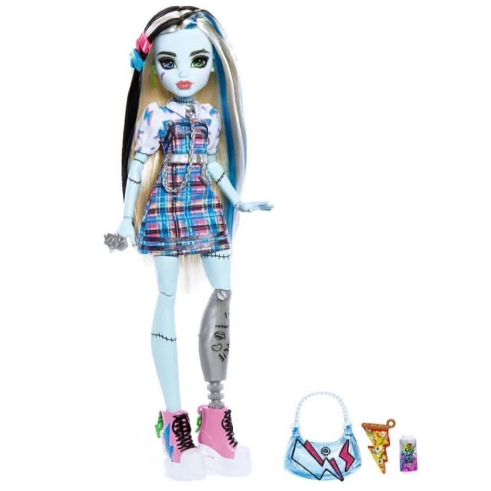 NEW! Monster High Frankie Stein Fashion Doll Purse Pizza Blue Mattel